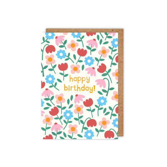 Happy Birthday All over Floral- Spot Gloss