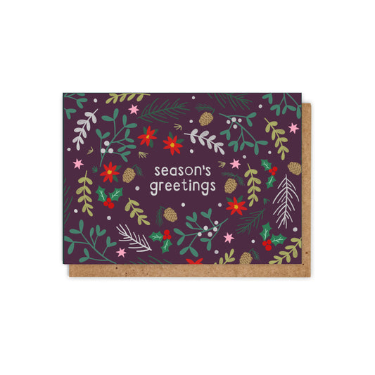 Season’s Greetings Silver Foil